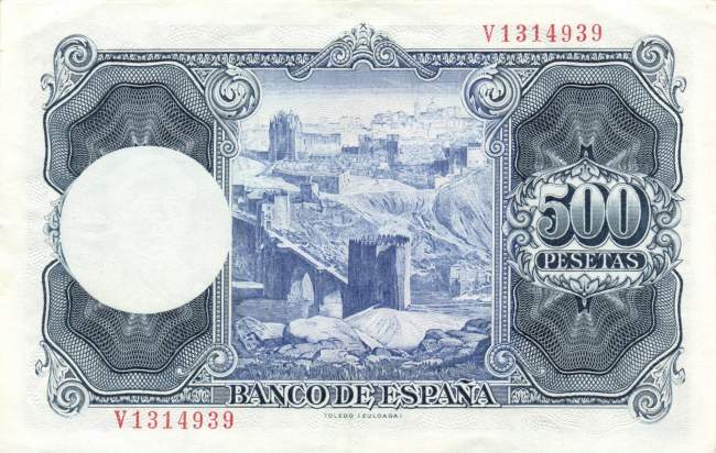 500 Pesetas 22.7.1954
